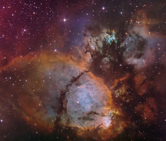 skull and cross bones nebula